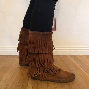 Original Minnetonka Fringe Boots